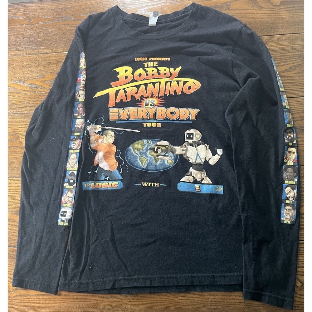 Size S Logic Presents Bobby Tarantino vs Everybody Tour T-Shirt 2018 Long Sleeve